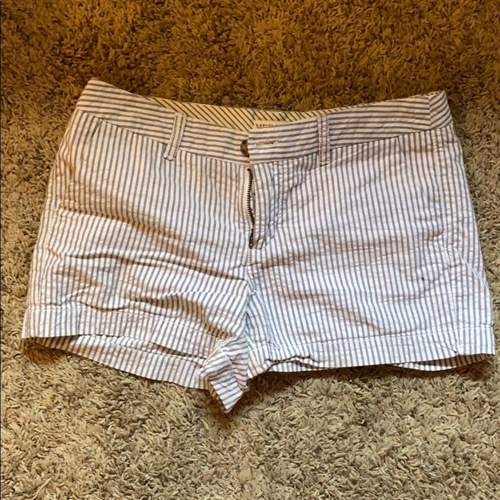 Blue pin striped shorts!!